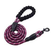 HKM-0704445 Sponge Pet Reflective Nylon Traction Rope - 150CM Long, Available in Multiple Colors