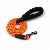 HKM-0704445 Sponge Pet Reflective Nylon Traction Rope - 150CM Long, Available in Multiple Colors
