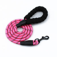 HKM-0704445 Sponge Pet Reflective Nylon Traction Rope - 150CM Long, Available in Multiple Colors