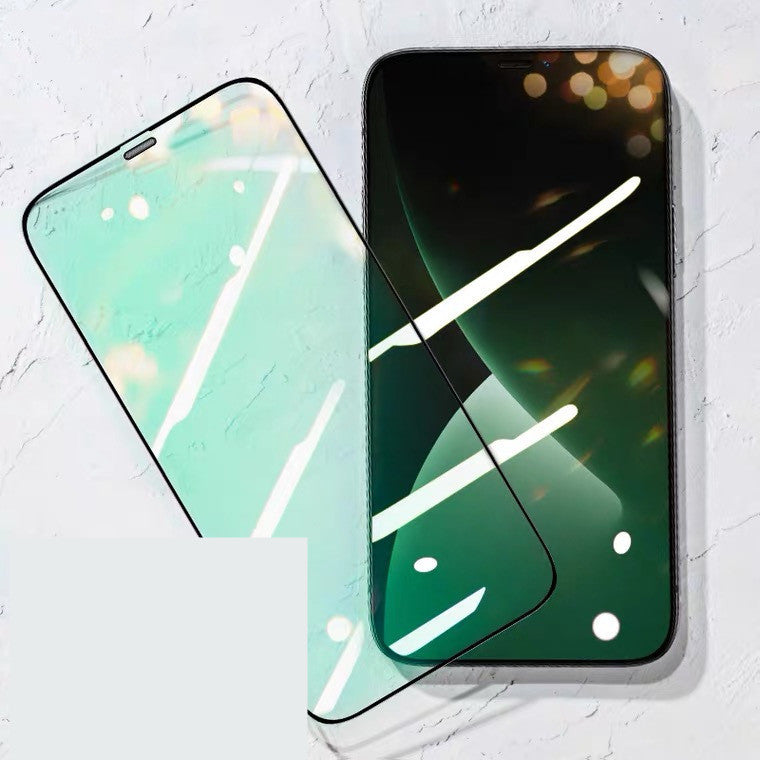 HKM-070483 Anti-Peeping Tempered Glass Film Compatible with iPhone Models - High Definition, Scratch-Resistant, Dust-Proof