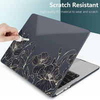 HKM-070483 Crystal Clear Transparent UV Printed Case for 15-Inch MacBook Air 2024 with M2 Chip