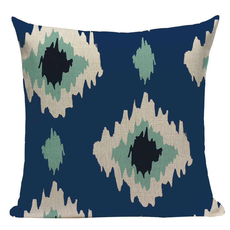 HKM-070483 Hemp-Blend Pillowcase for Home Decor - 45x45cm, Polyester Cotton Linen