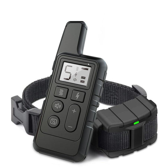 HKM-070483 Rechargeable Dog Training Collar with Adjustable Levels and Waterproof Design