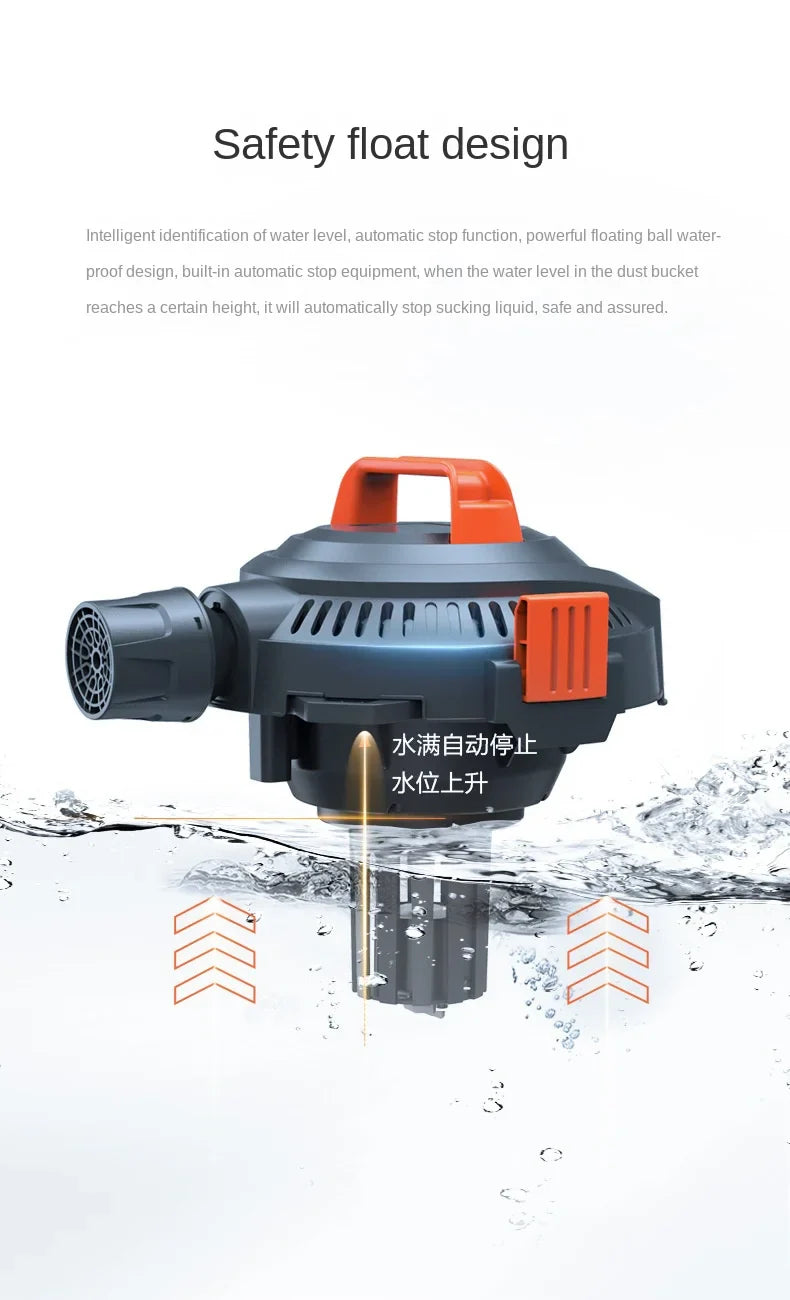 HKM-070675 High-Power Portable Vacuum Cleaner for Household and Automobile Use