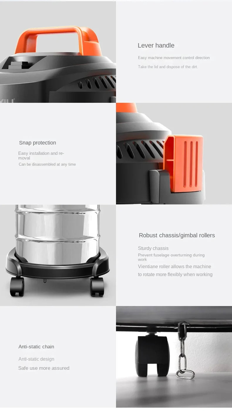 HKM-070675 High-Power Portable Vacuum Cleaner for Household and Automobile Use