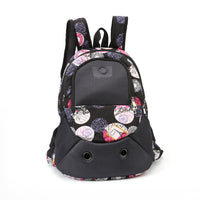HKM-0706877 Camouflage Canvas Pet Backpack for Small Dogs up to 8 kg with Magnet Mesh Curtain