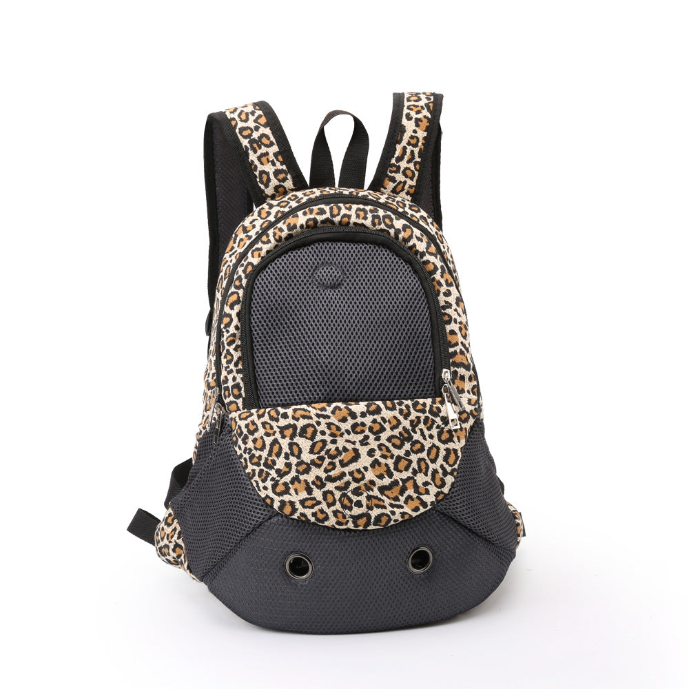 HKM-0706877 Camouflage Canvas Pet Backpack for Small Dogs up to 8 kg with Magnet Mesh Curtain