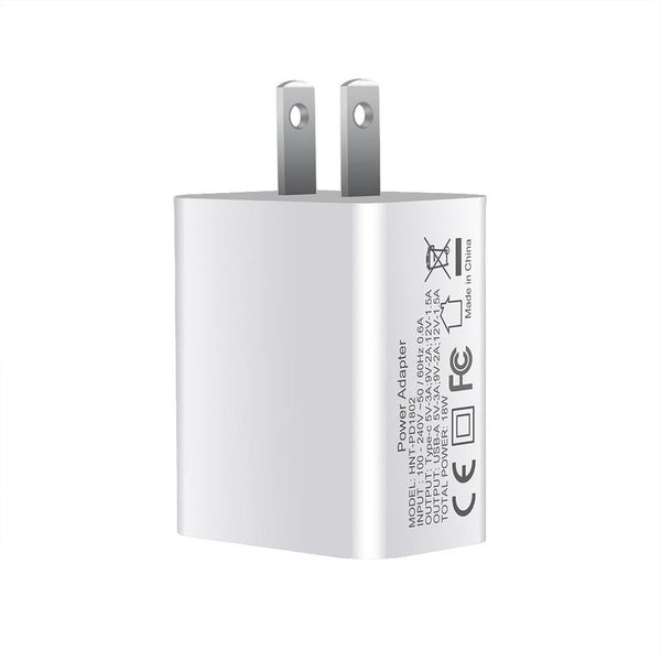 HKM-070803 FDGAO 18W Fast Charging USB Type-C Dual Port Wall Charger for Apple 12 and More Devices