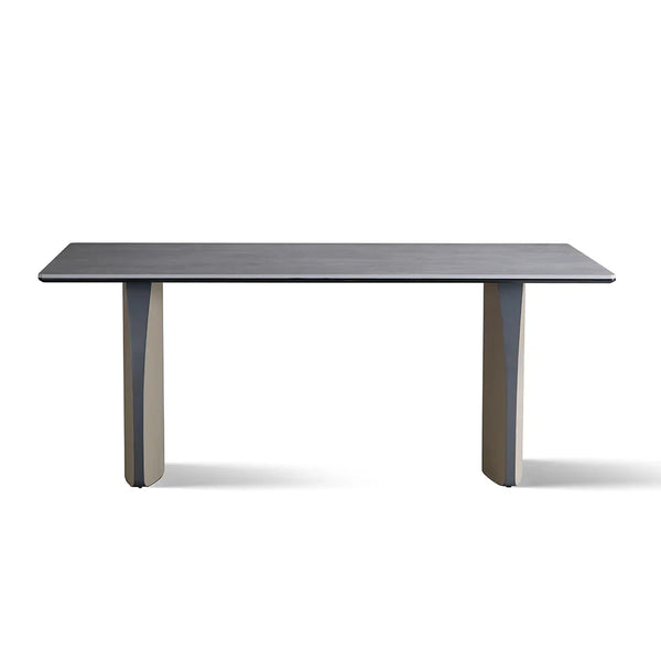 HKM-070803 Modern Nordic Extending Dining Table with Golden Stainless Steel Frame and Tempered Glass Top