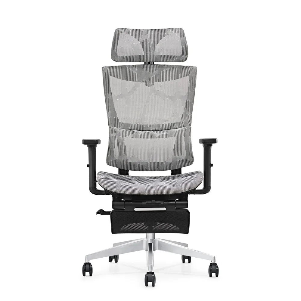HKM-070867 Ergonomic Mesh Swivel Chair with Footrest for Home Office and Gaming