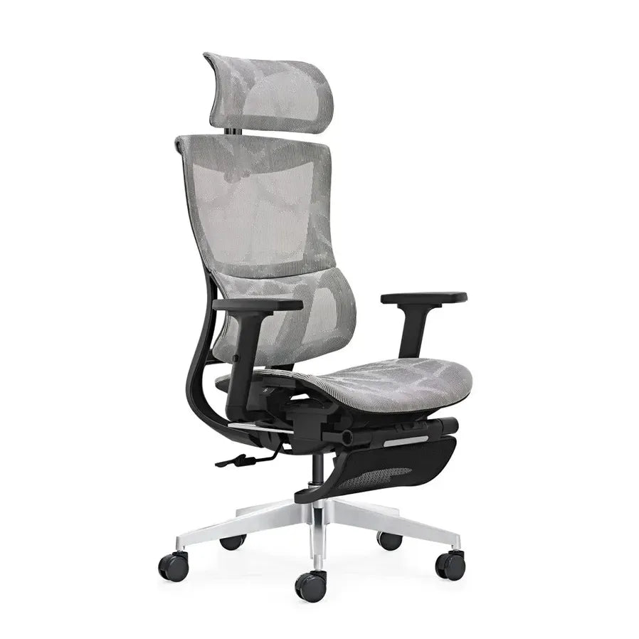 HKM-070867 Ergonomic Mesh Swivel Chair with Footrest for Home Office and Gaming