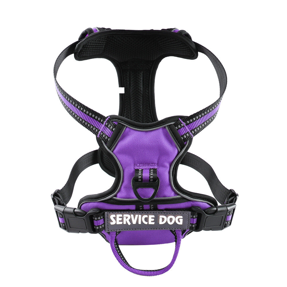 HKM-0709693 Personalized Oxford Cloth Dog Chest Strap in Blue, Black, or Green