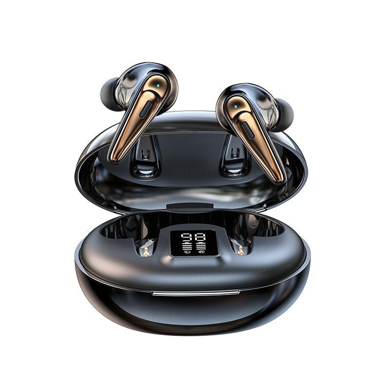 HKM-070995 Wireless Sports In-Ear Headphones with Digital Display and Portable Charging Compartment