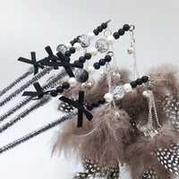HKM-0711229 Plush Funny Cat Toy with Dot Drop Feather Design