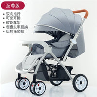 HKM-071123 Foldable Multifunctional Baby Stroller with Adjustable Canopy and Compact Design