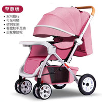 HKM-071123 Foldable Multifunctional Baby Stroller with Adjustable Canopy and Compact Design