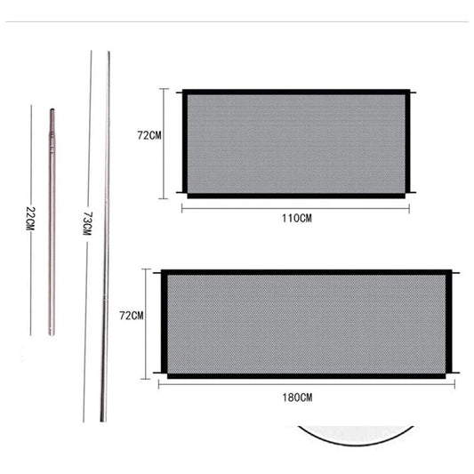 HKM-0711997 Portable Folding Pet Quarantine Fence - Cloth Mesh, Small 110x72cm & Large 180x72cm