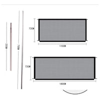 HKM-0711997 Portable Folding Pet Quarantine Fence - Cloth Mesh, Small 110x72cm & Large 180x72cm