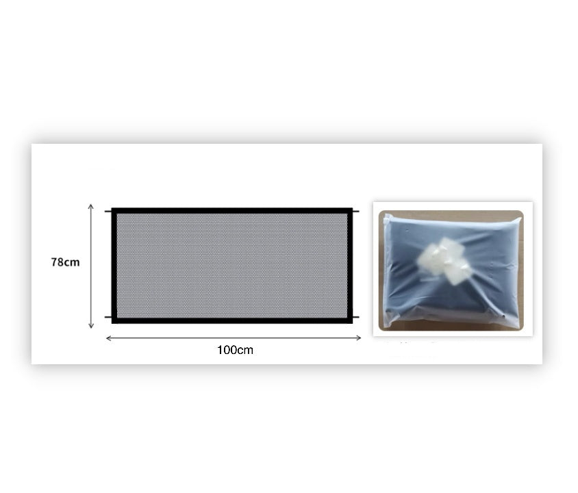 HKM-0711997 Portable Folding Pet Quarantine Fence - Cloth Mesh, Small 110x72cm & Large 180x72cm