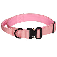 HKM-0712381 Nylon Tactical Pet Collar with Release Buckle for Outdoor Use - Variety of Colors Available