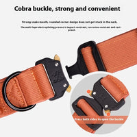 HKM-0712381 Nylon Tactical Pet Collar with Release Buckle for Outdoor Use - Variety of Colors Available