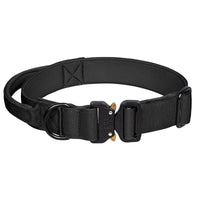 HKM-0712381 Nylon Tactical Pet Collar with Release Buckle for Outdoor Use - Variety of Colors Available