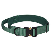 HKM-0712381 Nylon Tactical Pet Collar with Release Buckle for Outdoor Use - Variety of Colors Available
