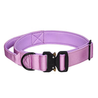 HKM-0712381 Nylon Tactical Pet Collar with Release Buckle for Outdoor Use - Variety of Colors Available