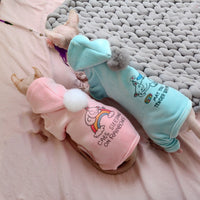 HKM-0712765 Cozy Fleece Hooded Jacket for Pets - Four-Legged Winter Wear in Mint Blue and Gem Pink