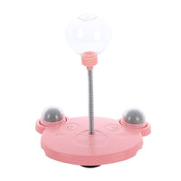 HKM-0714173 Interactive Cat Food Dispenser Ball with Suction Cup Base - Puzzle Toy for Engaging Feeding Play