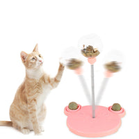 HKM-0714173 Interactive Cat Food Dispenser Ball with Suction Cup Base - Puzzle Toy for Engaging Feeding Play