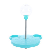 HKM-0714173 Interactive Cat Food Dispenser Ball with Suction Cup Base - Puzzle Toy for Engaging Feeding Play