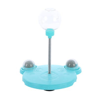 HKM-0714173 Interactive Cat Food Dispenser Ball with Suction Cup Base - Puzzle Toy for Engaging Feeding Play