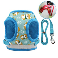 HKM-071443 Adjustable Nylon Dog Vest Harness with Traction Rope for All Seasons