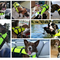 HKM-0714557 Inflatable Dog Life Jacket for Swimming Pool Safety - Adjustable Pet Vest