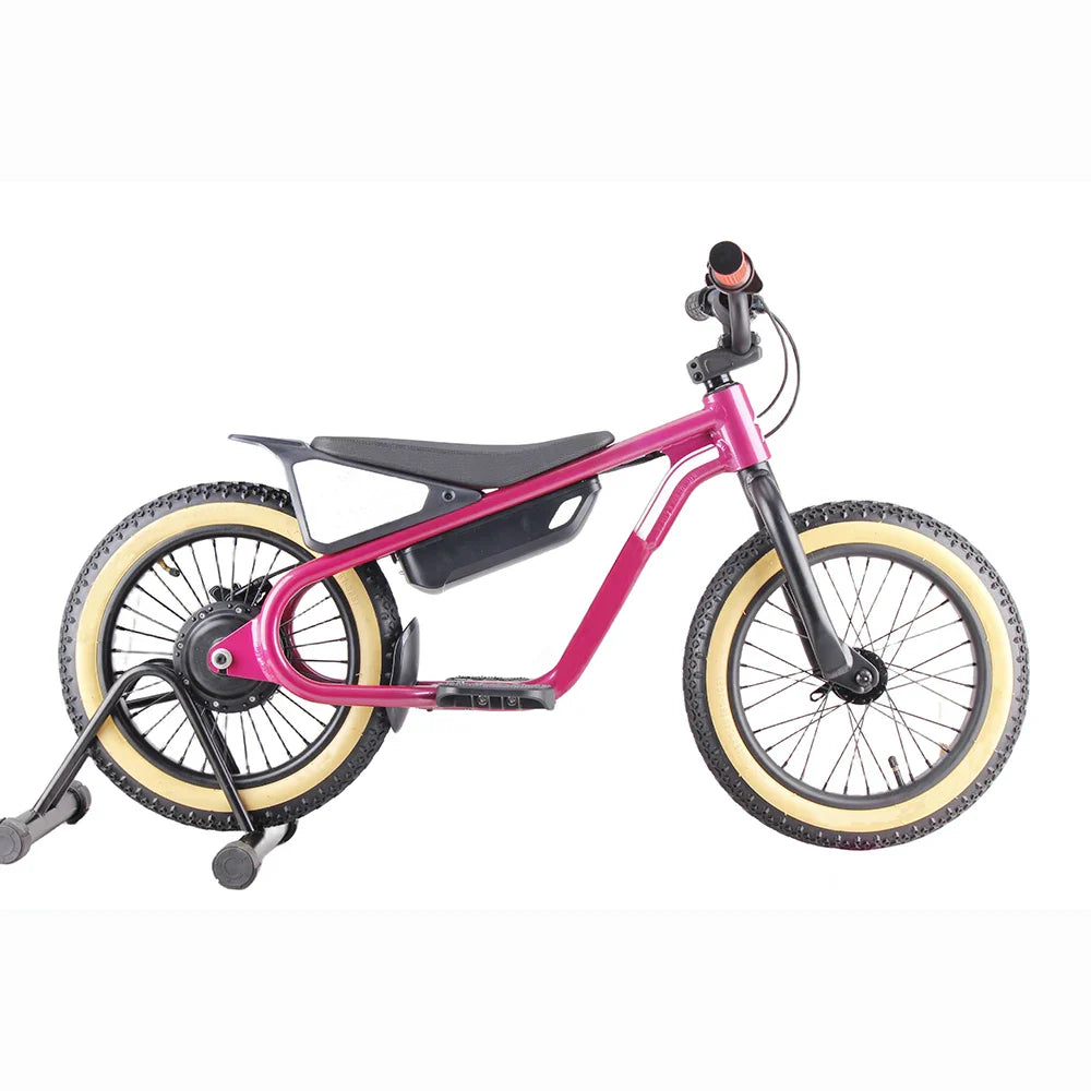 HKM-071507 16-Inch Aluminium Alloy Electric Motorcycle for Kids - High Speed Dirt Bike, Max Speed 60km/h, 36V Battery