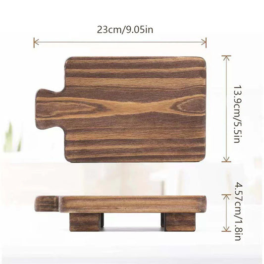 HKM-071507 Plain Wooden Soap Dish for Bathroom and Toilet Use