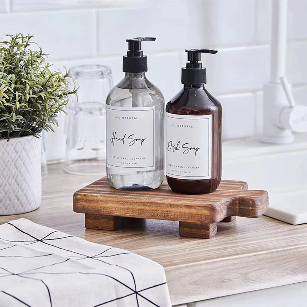 HKM-071507 Plain Wooden Soap Dish for Bathroom and Toilet Use