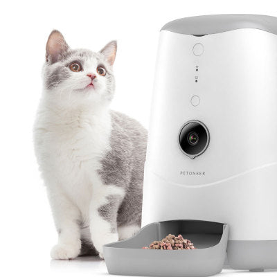 HKM-0716349 Smart Pet Feeder with HD Camera, Two-Way Voice, and Cloud Control - 3.7L Capacity