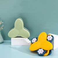 HKM-0716989 Interactive Whirlwind Slow Feeder Dog Educational Toy in Yellow and Blue