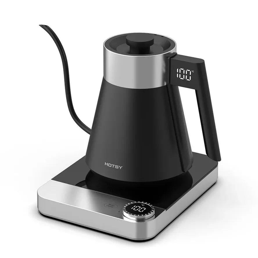 HKM-071699 Automatic Turkish Coffee Maker with 1.5L Capacity and Stainless Steel Gooseneck Kettle, Featuring Temperature Control and Keep Warm Function