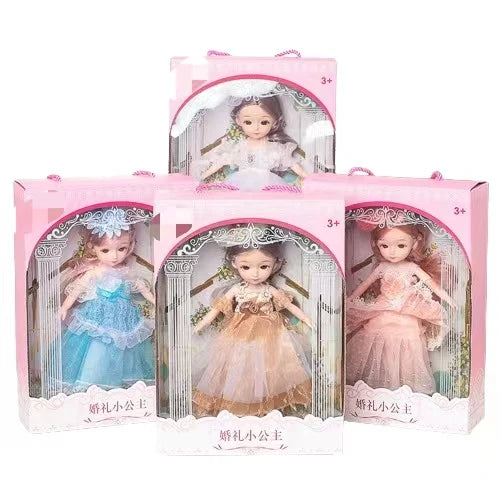 HKM-071763 Fantasy Princess Doll Set for Kids - Multi-Style Playhouse Toy Gift Box