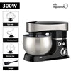 HKM-071827 1000W Electric Stand Food Mixer with 5.5L Stainless Steel Bowl and 6-Speed Settings for Commercial and Household Use