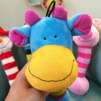 HKM-0718781 Plush Chewable Duck Toy for Pets - Soft Rattle and Lollipop Design