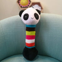 HKM-0718781 Plush Chewable Duck Toy for Pets - Soft Rattle and Lollipop Design