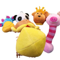 HKM-0718781 Plush Chewable Duck Toy for Pets - Soft Rattle and Lollipop Design
