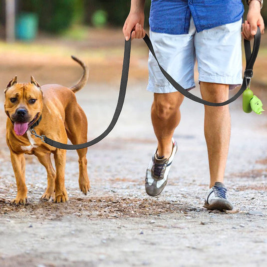 HKM-071891 Reflective Dog Leash with Comfortable Hand Grip - Available in Multiple Colors