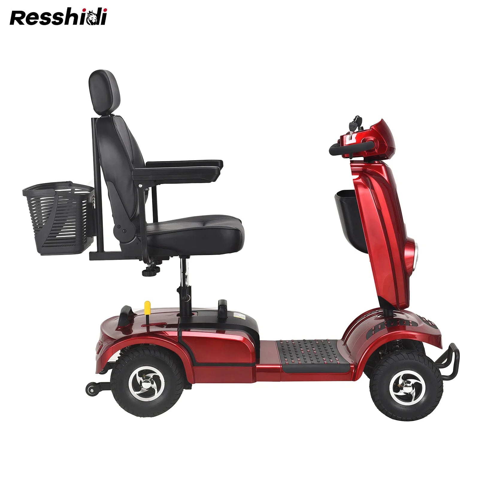 HKM-071955 Foldable 400W Four-Wheel Electric Mobility Scooter with 20km Range and 180kg Load Capacity