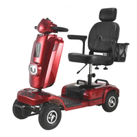 HKM-071955 Foldable 400W Four-Wheel Electric Mobility Scooter with 20km Range and 180kg Load Capacity
