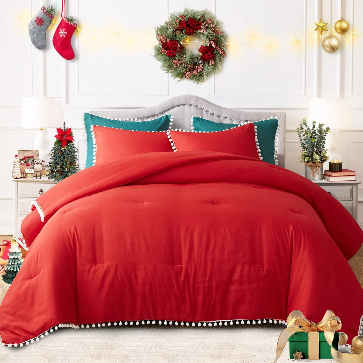 HKM-072083 Bohemian Fluffy Quilt with Tassels - Available in Various Sizes
